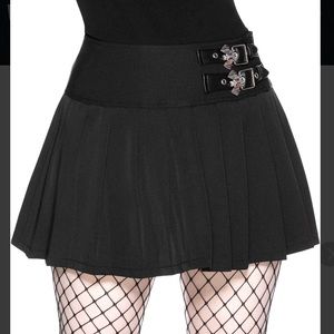*𝐒𝐎𝐋𝐃* ➠ Bat Girl Skirt (Black) by Killstar